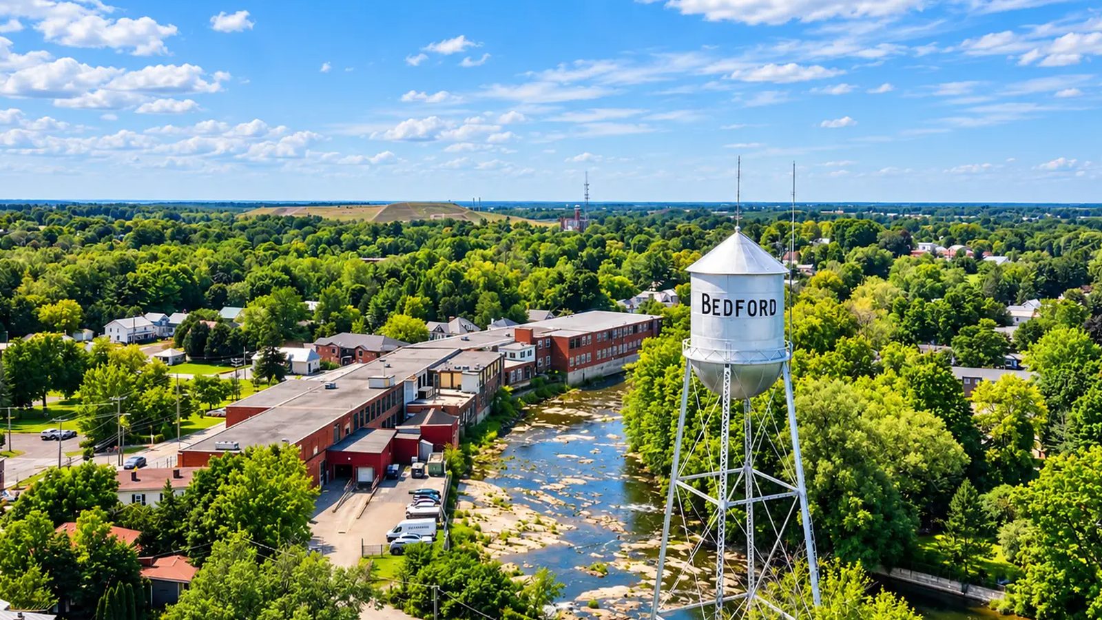 Bedford en images : un coin de la ville (Estrie)