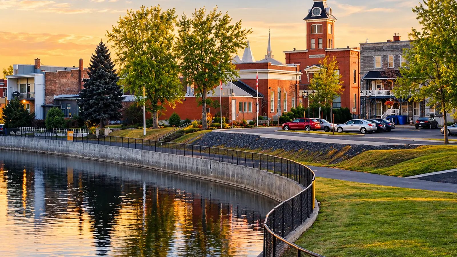 Farnham en images : un coin de la ville (Estrie)