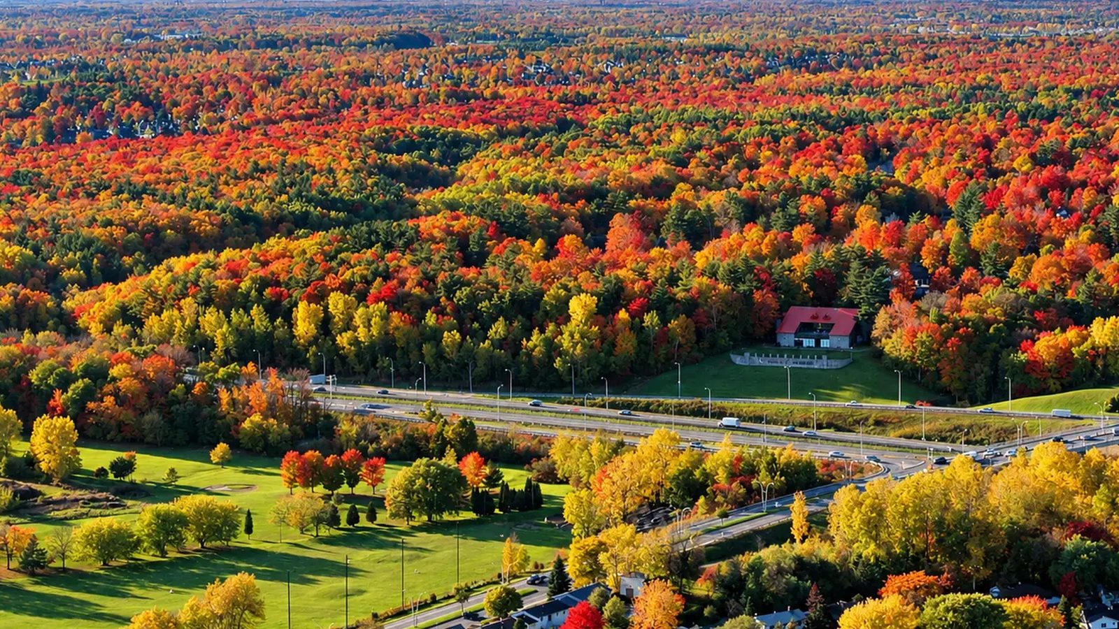 Lorraine en images : un coin de la ville (Laurentides)