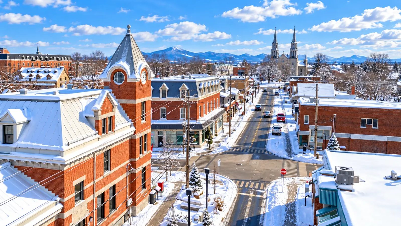 Marieville en images : un coin de la ville (Montérégie)