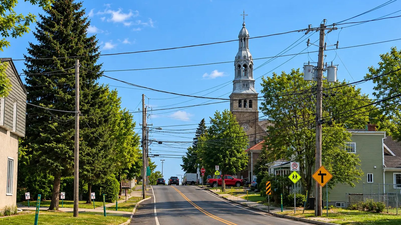 Saint-Isidore en images : un coin de la ville (Montérégie)