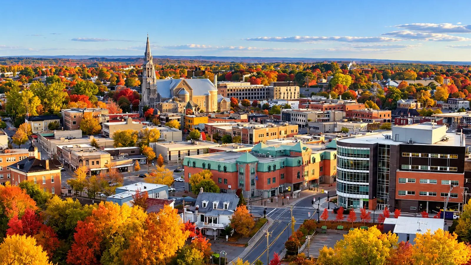 Saint-Jérôme en images : un coin de la ville (Laurentides)
