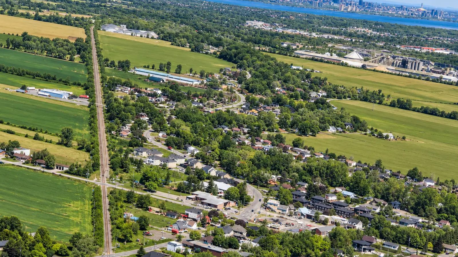 Saint-Mathieu en images : un coin de la ville (Montérégie)
