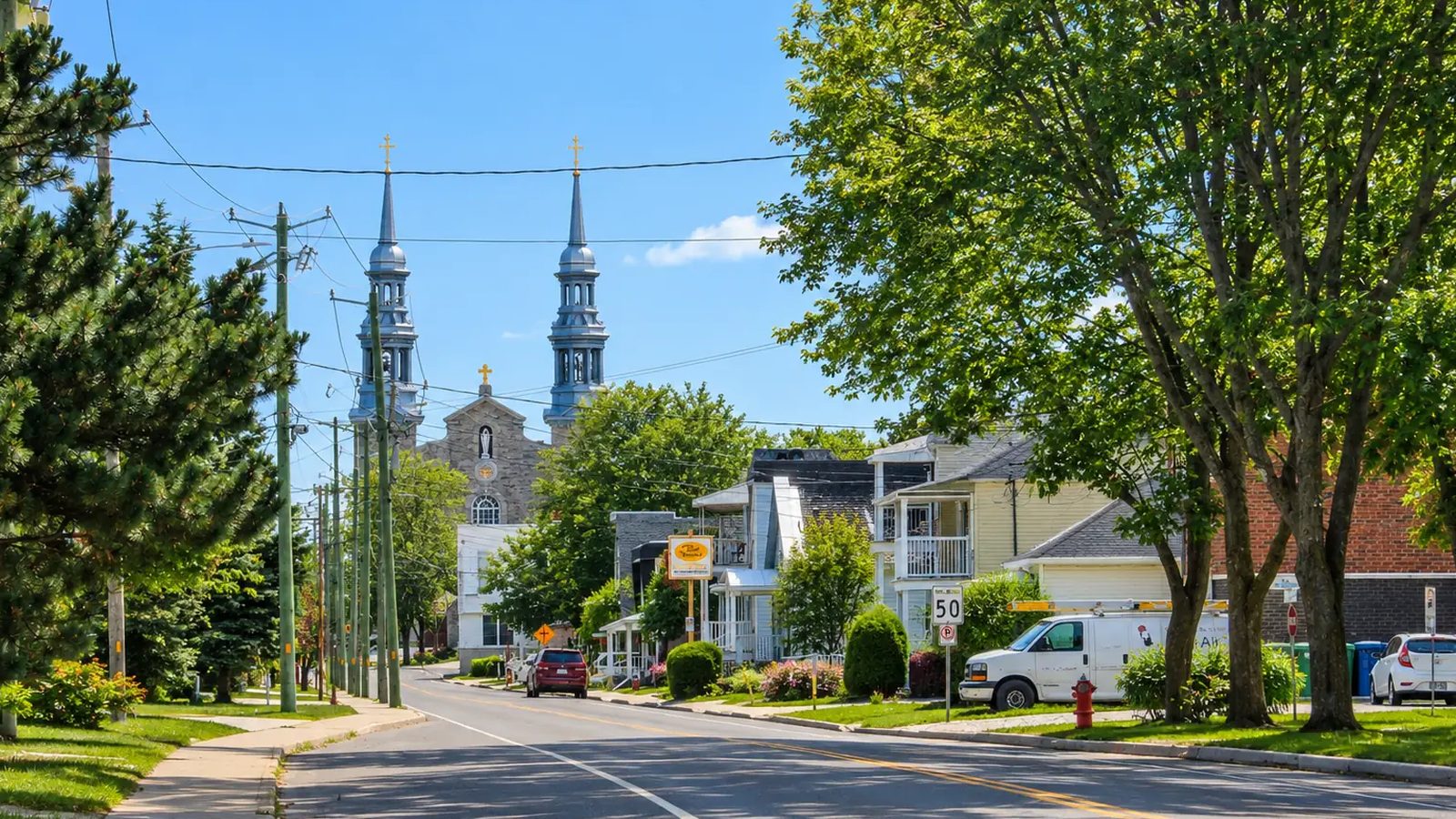 Saint-Rémi en images : un coin de la ville (Montérégie)