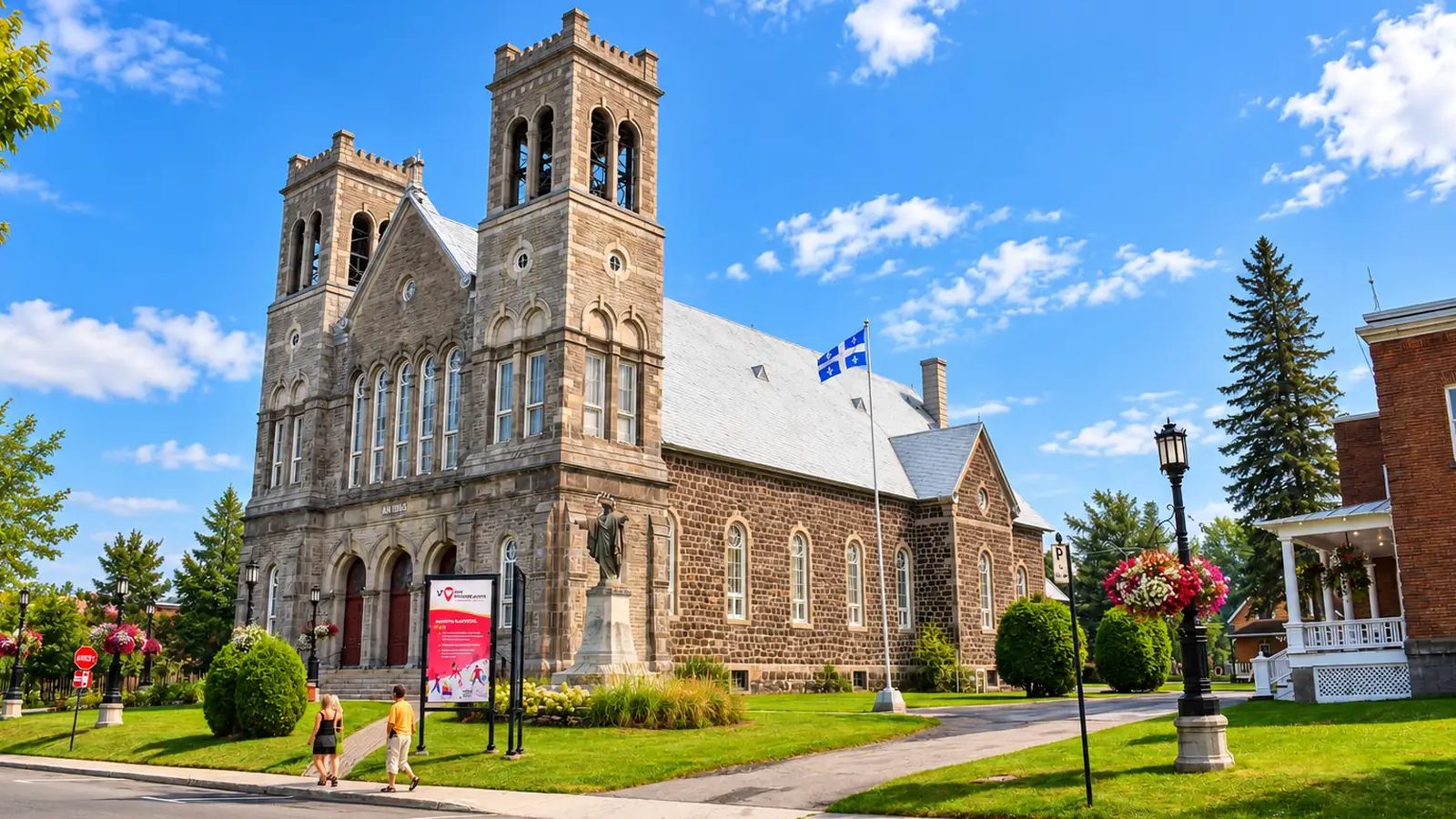 Sainte-Agathe-des-Monts en images : un coin de la ville (Laurentides)