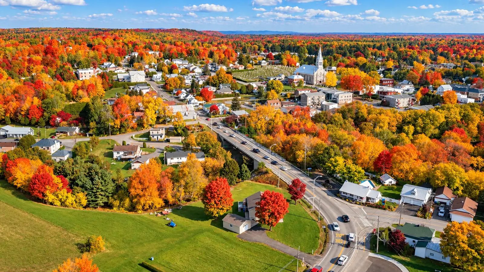 Sainte-Julienne en images : un coin de la ville (Lanaudière)