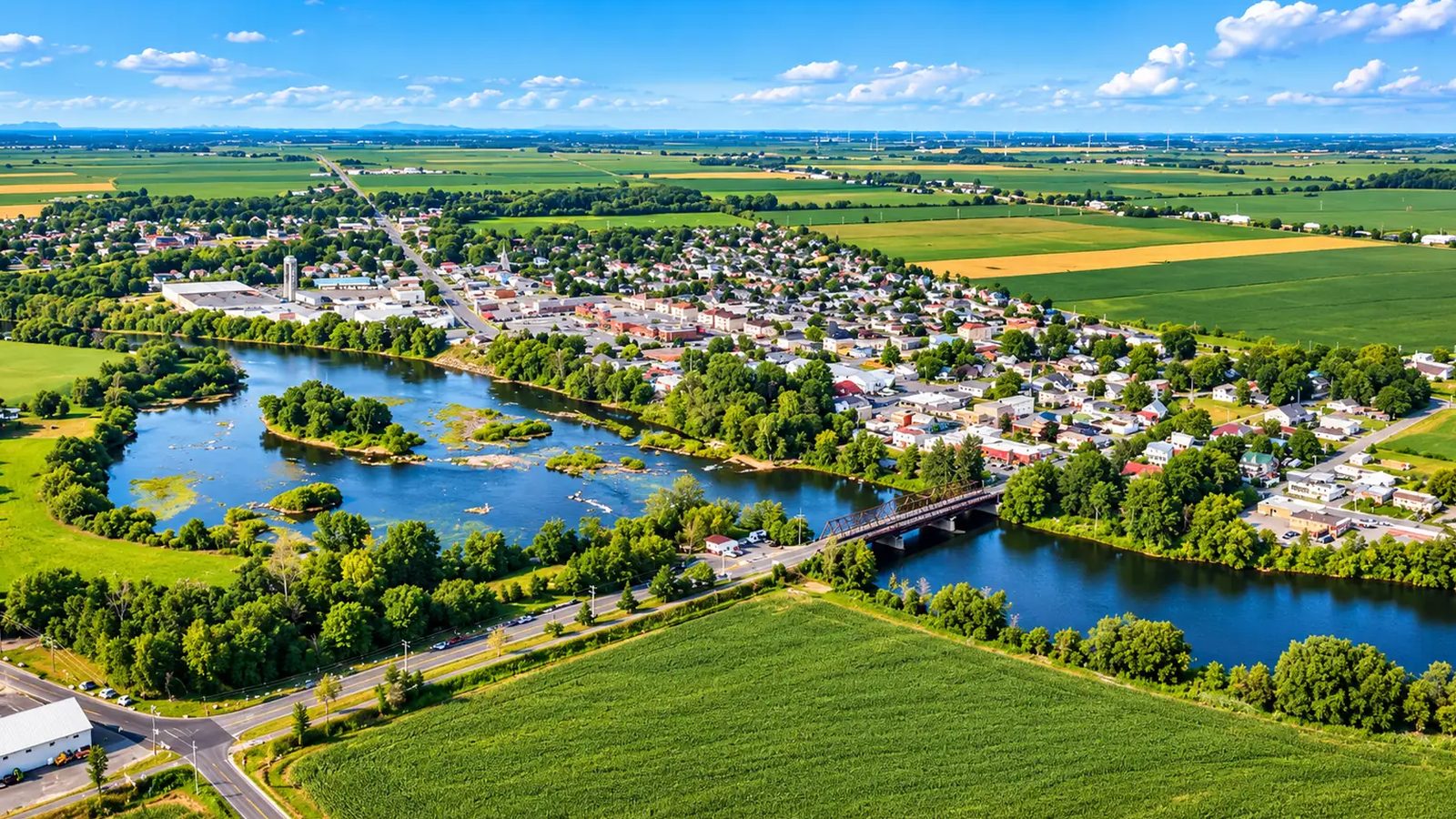 Sainte-Martine en images : un coin de la ville (Montérégie)